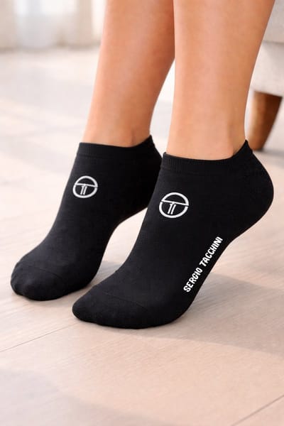 Sergio Tacchini Sneakersokken 6-Pack – Voordelige Multipack – 74% Katoen – Maat 39-42 – Unisex Lage Sokken