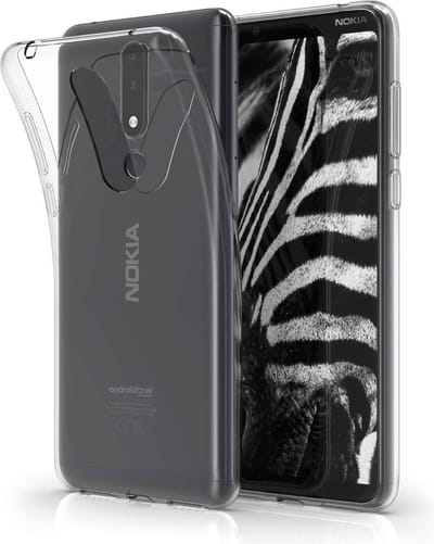 Hoesje Geschikt voor: Nokia 3.1 Plus - Silicone - Transparant