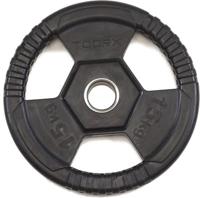 Gietijzeren Schijf met Rubber 2,5 kg voor Halterschijfstang 50 mm