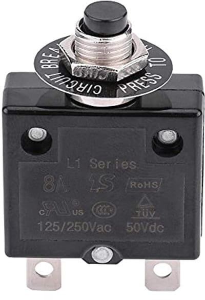 Handmatig Resetbare Thermoschakelaar voor Stroomoverbelasting - Veiligheidsschakelaar 5A/8A/10A/15A/18A/20A/30A