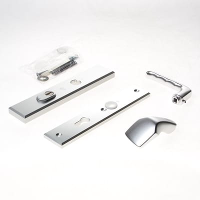 Veiligheidsgarnituur - Aluminium - Aluminium - Hoppe - Hoppe London met kerntrekbeveiliging SKG*** - PC72 dd 50-60mm
