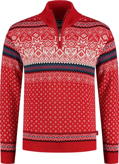 Kama Trui Nordic - fijn gebreide merinowol - rood