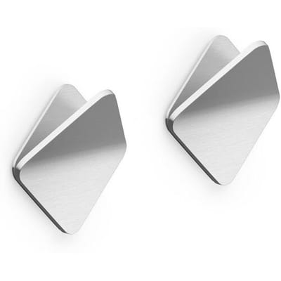 Zack Olfo handdoekhaak vierkant set/2cm RVS Mat