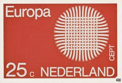 Briefkaart met afbeelding C.E.P.T. postzegel