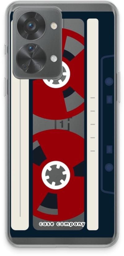Case Company® - Hoesje geschikt voor OnePlus Nord 2T hoesje - Here's your tape - Soft Cover Telefoonhoesje - Bescherming aan alle Kanten en Schermrand
