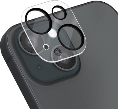 Force Case, Lens Protector geschikt voor iPhone 15 - Tempered Glass Ultra-Resistant, Transparant