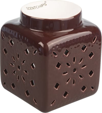 Scentchips® Vierkant Cut Out Bordeaux waxbrander geurbrander
