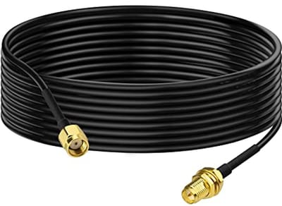 Verlengkabel WiFi-Antenne 3 m met RP-SMA Adapter voor Draadloze Netwerkapparatuur