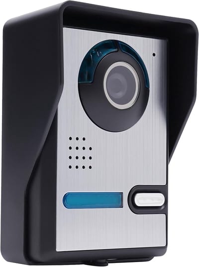 Draadloze Deurbel Set - Video Intercom - Huisbeveiliging - 7 Inch LCD Scherm - 200m Bereik - Zwart
