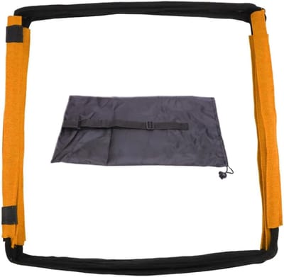 Behendigheidstrainingsladder - Sport ladder - Snelheid training - Duurzaam materiaal - 42 x 42 x 42 cm - Geel