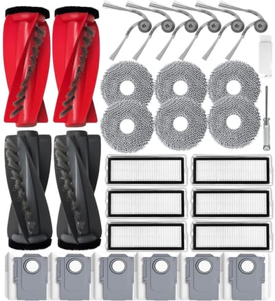 Qrevo Robotstofzuiger Vervangingsaccessoires Kit - Hoofdborstels, Filters, Dweilen en Meer