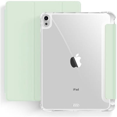 Mobiq Tablet Hoes A16 - geschikt voor iPad 11 (2025) Hoesje - 11 inch Clear Back Trifold Bookcase Hoesje