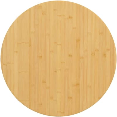 Rond Tafelblad Bamboe - Blad voor Tafel - Keuken en Bar - Duurzaam Natuurlijk Materiaal - 80 x 2.5 cm