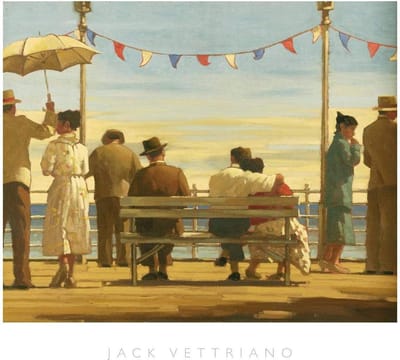 Kunstdruk Jack Vettriano - The Pier 72x67cm