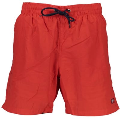 Noorwegen 1963 Rosso Poliammide Heren Zwem Boxer