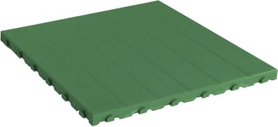 Kunststof Vloertegel - Tuintegel Terrastegel - Buiten Vloeren - Eenvoudig Bevestigingssysteem - 60x60 cm 4 stuks - Groen