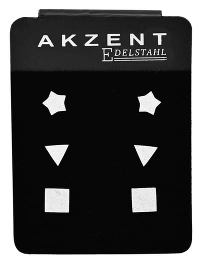 AKZENT Akzent damesoorbel Lines, zilverkleurig, duurzaam