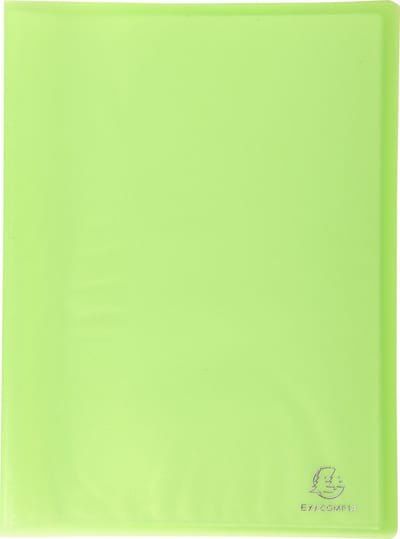 Exacompta 12x Chromaline showalbum met vaste rug PP - 40 tassen - 80 zichten - A4 - Groen - 85463E