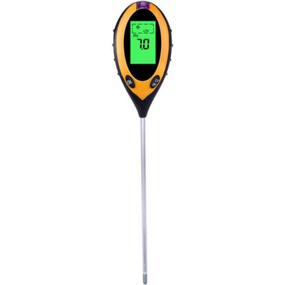 Zeer nauwkeurige plantenbodemonderzoeksinstrument Licht / Temperatuur / Vochtigheid / PH 4-in-1 Bodem
