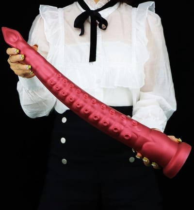 Mega Grote Dildo - Tentacle - 55 cm - Gemaakt van zijdezacht Siliconen - Extreme Monster Dildo - Rood