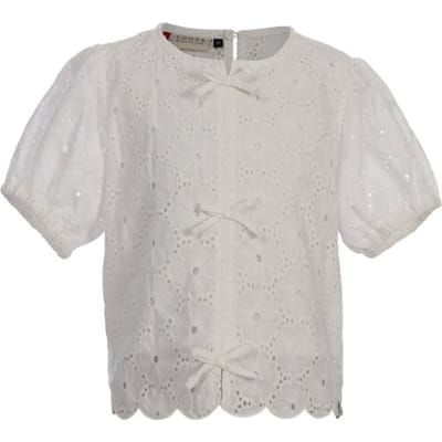 LOOXS Little Meisjes blouse - Maat 92 in de kleur Wit van 100% Cotton - 2612-7149-004