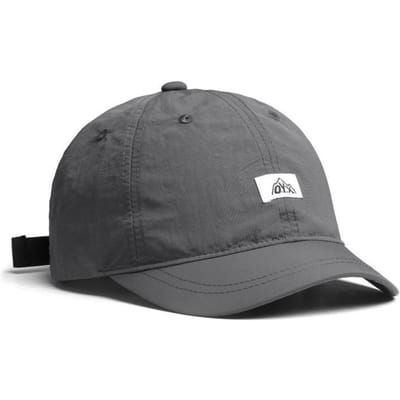 Casquettes de Baseball Unisexes 0YX à Motif Lettre Séchage Rapide Printemps Été Extérieur Réglables Casquettes Décontractées Chapeau Anti-Soleil Casquette de Sport gris foncé