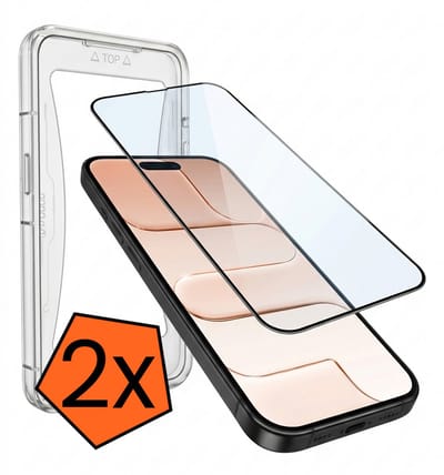Screenprotector - 2 Stuks - Geschikt voor Apple iPhone Air - Met Installatie Kit - Gehard Glas - Beschermglas - Tempered Glass - Screen Protector
