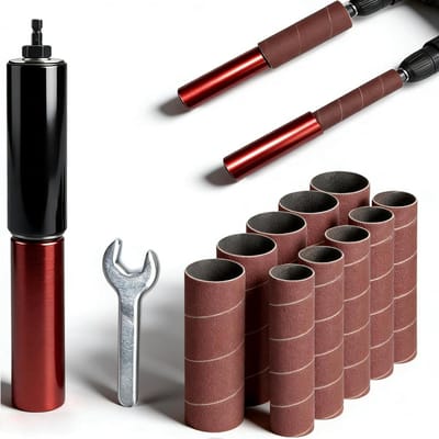 Schuurmachine Adapter - Boor Omzetter - Houtbewerking Vereenvoudigen - Aluminium Legering - 3/8 Inch - Zilver