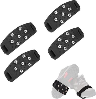 Dailygoody - Stijgijzers - Antislip Sneeuwspikes - 2 Paar - Zwart