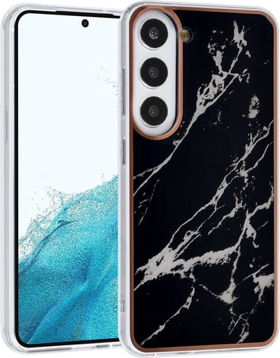 UNIQ Accessory Telefoonhoesje Samsung Galaxy S23 – Print Zwart, TPU;Polycarbonaat Bescherming – Ideaal voor dagelijks gebruik.