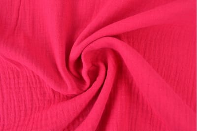 Mousseline stof - 1 meter - Per meter - Fuchsia - 135cm breed