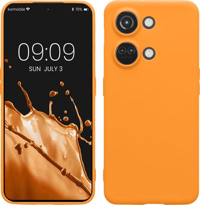 kwmobile telefoonhoesje geschikt voor OnePlus Nord 3 5G - Hoesje voor smartphone - Precisie camera uitsnede - In fruitig oranje