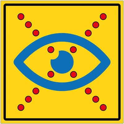 Limited vision sticker | 10 x 10 cm