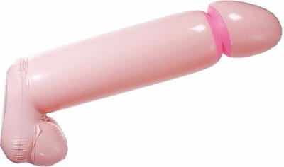 Henbrandt Opblaasbare penis - 90 cm - vrijgezellenfeest fun en feest artikelen - piemel party accessoires