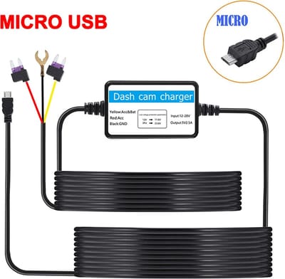 DrPhone HPK2 - Hardwire Parkeer Kit – Lage Voltagebescherming – Constante Voeding – Micro USB – 12-24V /5V 2.5A – 24H Parkeerbewaking – Geschikt voor o.a dashcams