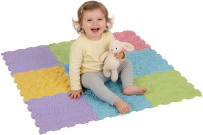 KiddyMoon Sensorische puzzelmat TPE schuim speelmat voor sensorisch spelen en motoriek - kleurrijk
