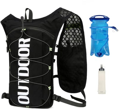 Hardloopves - met 1.5L Waterzak Drinken en 500 ML Waterfles- Hardloop Vest - Running Vest Universeel - Reflecterend Running Vest - Dames & Heren