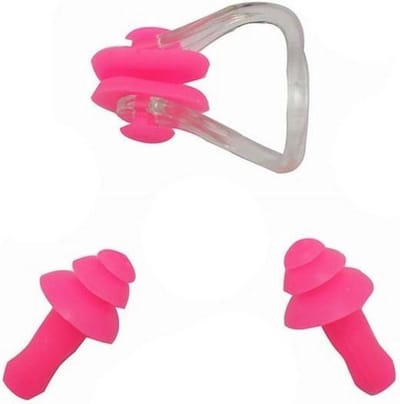Scoby - Zwemoordoppen - Neusklem Set - Swim Gear - 3-Delig - Universeel - Roze