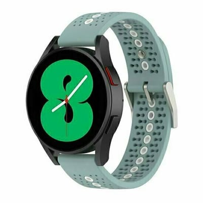 By Qubix - Dot Pattern siliconen bandje - Groenblauw - geschikt voor Huawei Watch 5 - 46mm