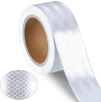 Reflecterende Tape 15 m x 5 cm - Zelfklevende Weerbestendige Reflector Film voor Fietsen en Voertuigen, Veiligheid en Zichtbaarheid Verhogen