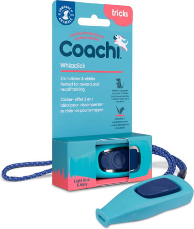 Coachi Whizzclick Clicker Met Hondenfluit - Hondenopvoeding - Lichtblauw Navy