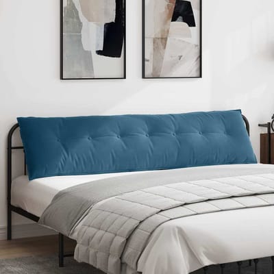 vidaXL - Rugkussen - Blauw - 200 - x - 50 - cm - Corduroy - stof