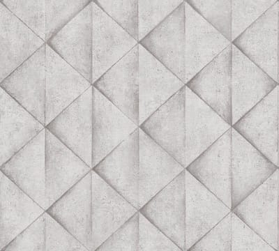 3D BETONLOOK BEHANG | Industrieel - licht grijs - A.S. Création Industrial