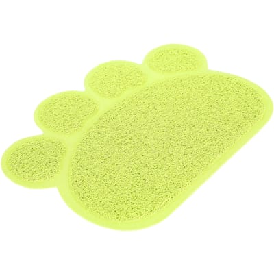 Tapis de litière en PVC pour chien et chat, imperméable, antidérapant, en forme de patte, bol d'alimentation, napperon, fournitures pour animaux de compagnie