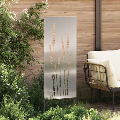 vidaXL - Tuin - Privacy - Scherm - Zilver - 50 - x - 140 - cm - Gegalvaniseerd - staal
