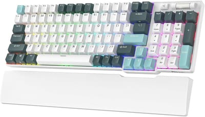 Draadloos Mechanisch Toetsenbord met RGB Verlichting - 90% 96 Toetsen - Bluetooth 5.0/2.4G/USB-C - Hot Swappable