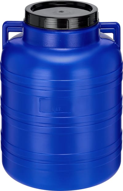 Garronda Regenton 40L kunststof vat levensmiddelcontainer van HDPE voor huis en tuin - GD-0078 Blauw
