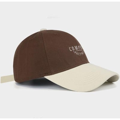 Casquette de baseball à blocs de couleurs avec capuche pour femmes, style américain à sommet souple, protection solaire pour le visage, petite casquette duckball, été, protection solaire, chapeau de soleil pour hommes Adjustable