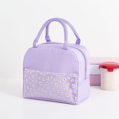 Grote capaciteit Oxford doek Daisy Lunchtas Isolatie Thermisch Lichtgewicht Voedsel Bento Picknick Reizen Koeltas Draagtas Handtassen