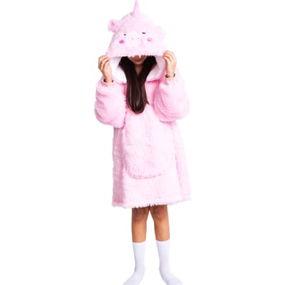Noxxiez hoodie deken - eenhoorn